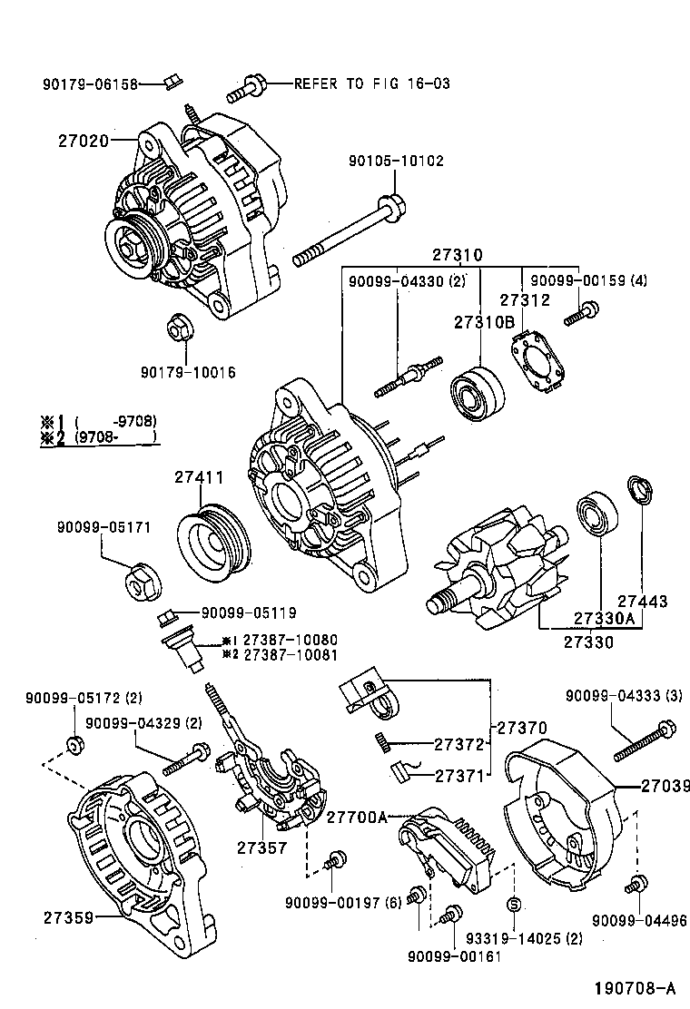 27039-74360 COVER, ALTERNATOR REAR END product image