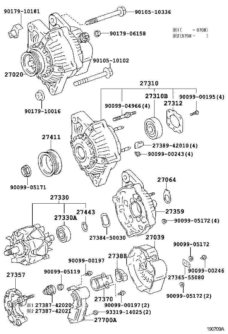 27039-74360 COVER, ALTERNATOR REAR END product image