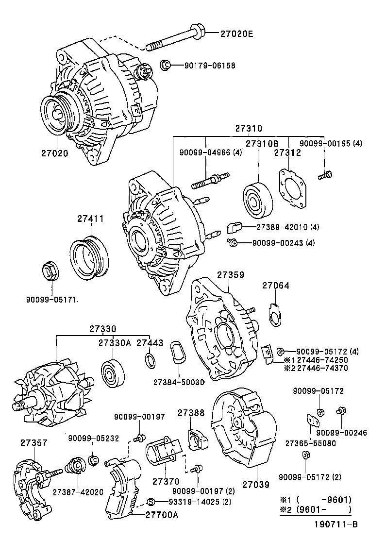 27039-74360 COVER, ALTERNATOR REAR END product image
