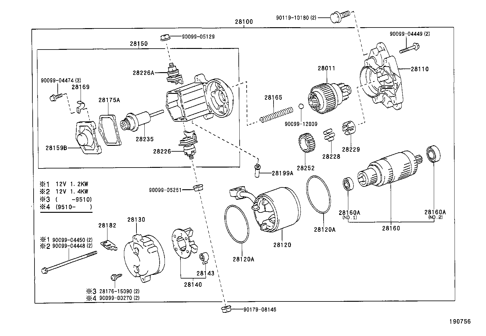 28100-46180 STARTER ASSY product image