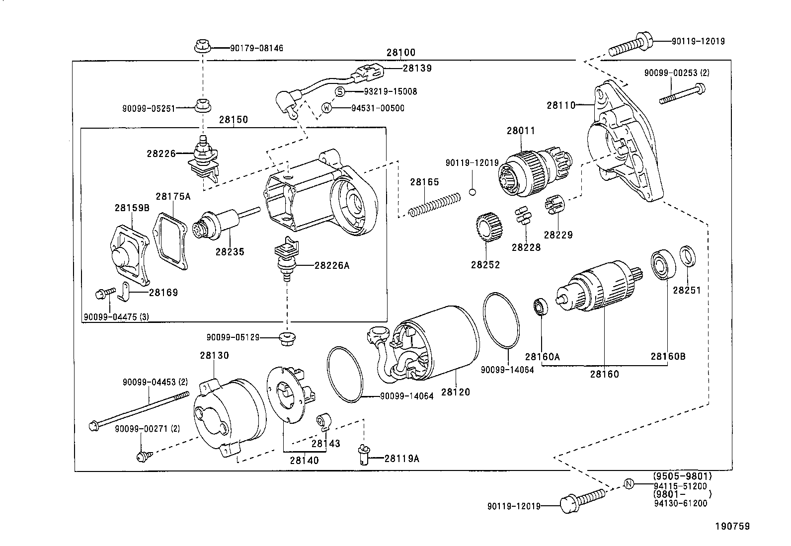 28100-56330 STARTER ASSY product image