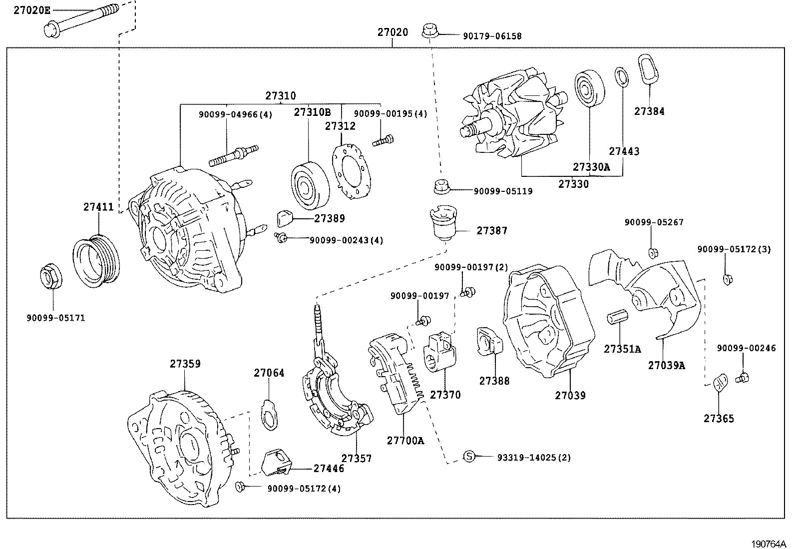 27060-28130 ALTERNATOR ASSY product image