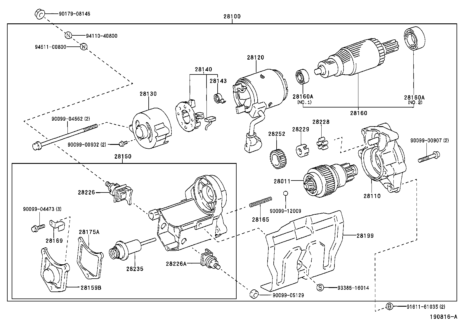 28150-13012 SWITCH ASSY, MAGNET STARTER product image