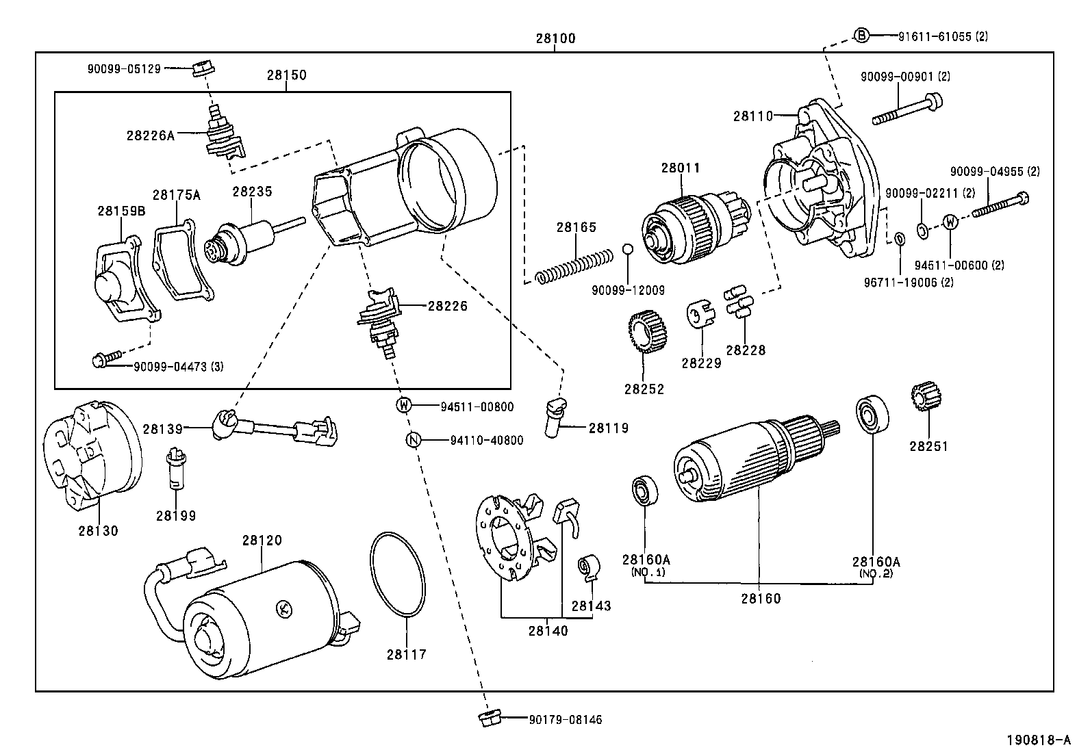 28150-13012 SWITCH ASSY, MAGNET STARTER product image