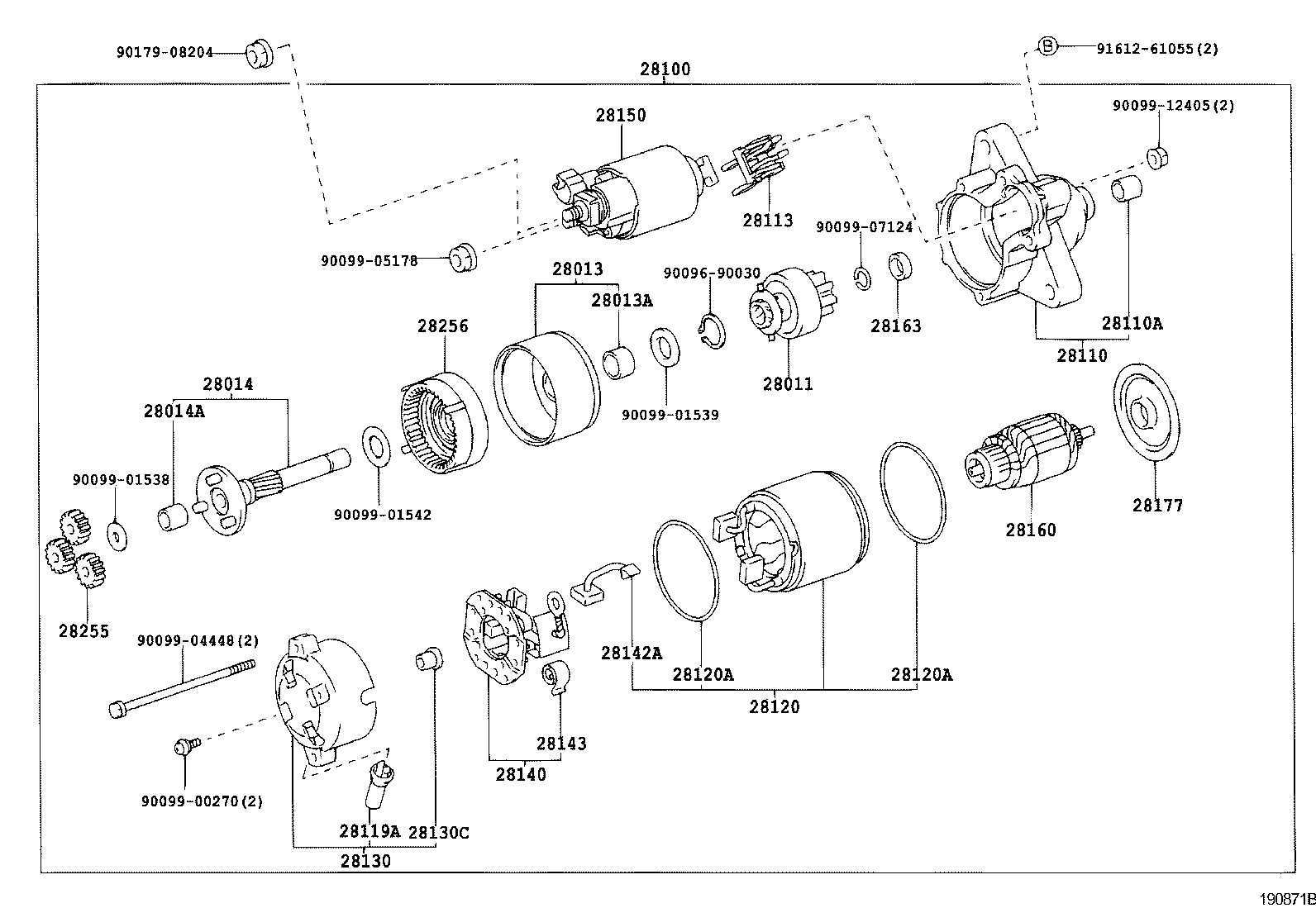 28150-75101 SWITCH ASSY, MAGNET STARTER product image