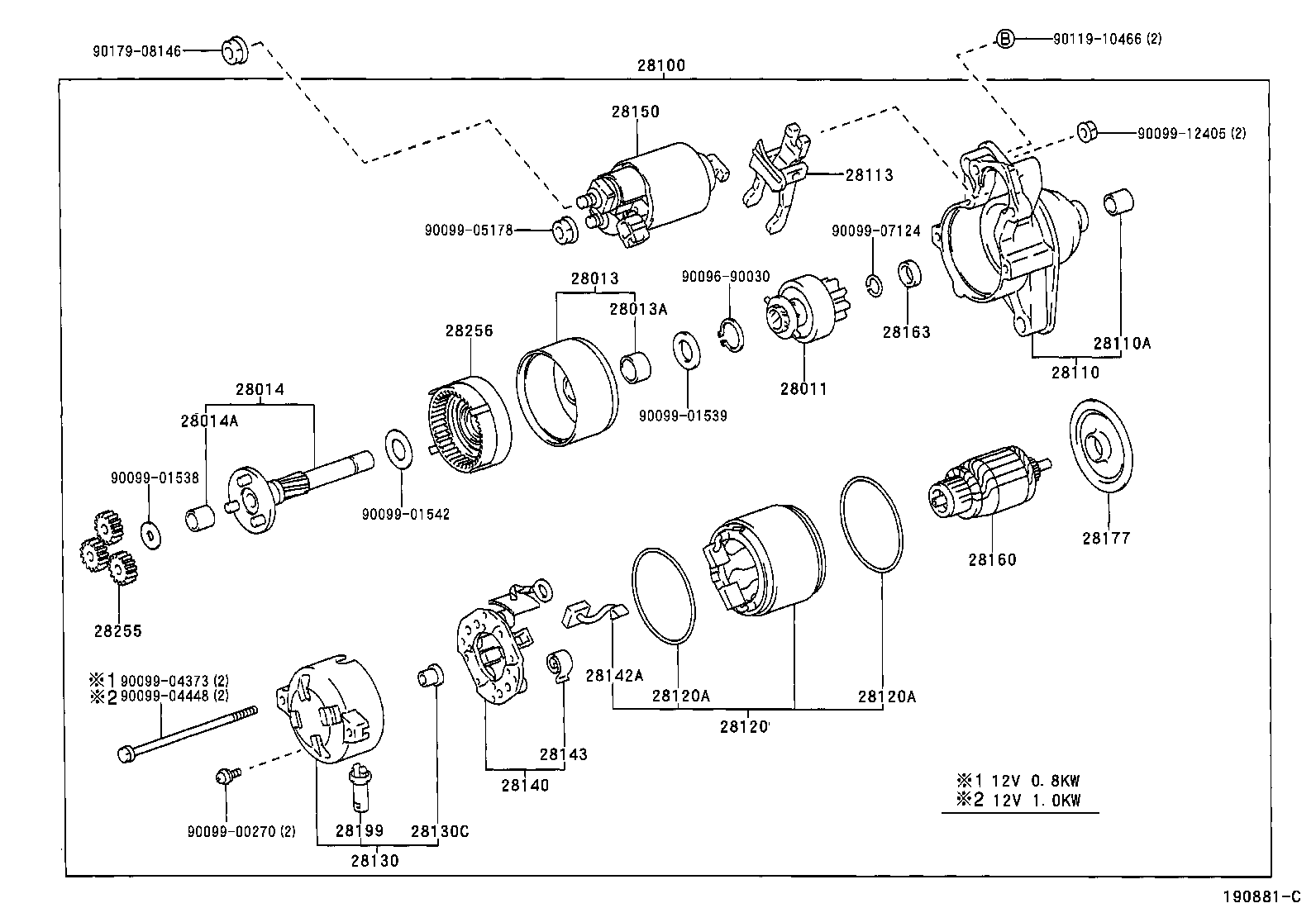 28150-74310 SWITCH ASSY, MAGNET STARTER product image