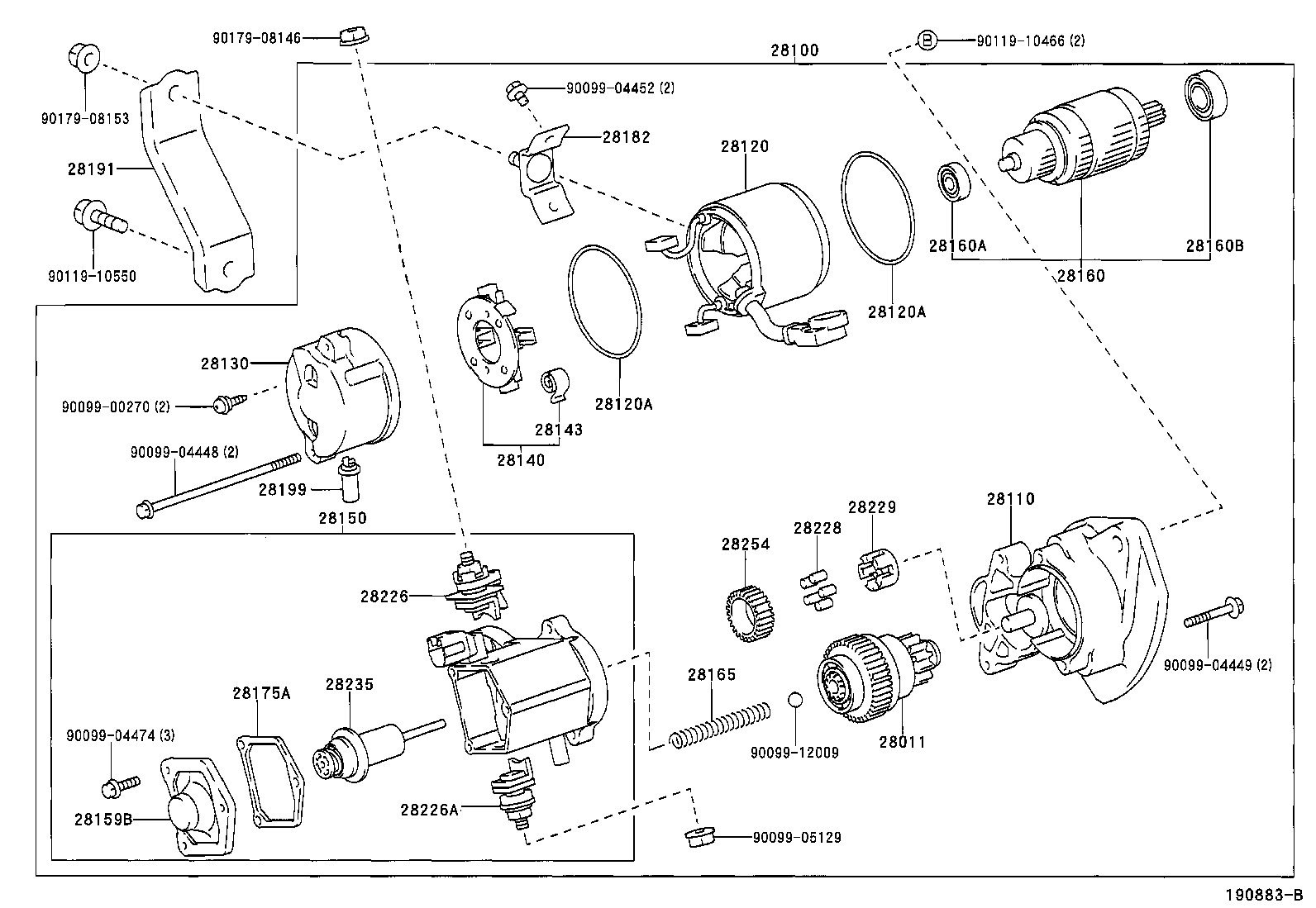28150-74310 SWITCH ASSY, MAGNET STARTER product image