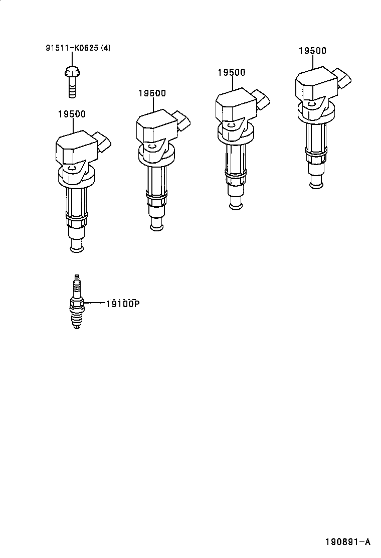 90919-02236 COIL ASSY, IGNITION product image