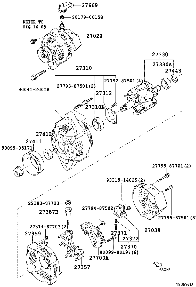 27039-87205 COVER, ALTERNATOR REAR END product image