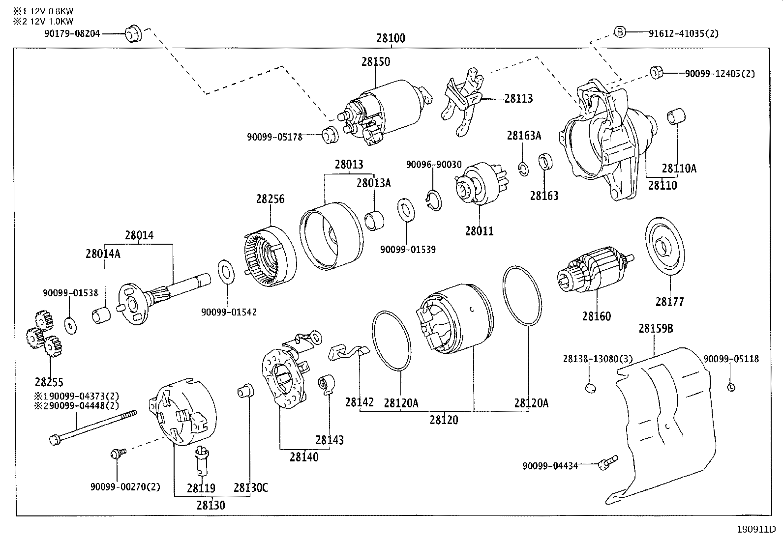 28110-13120 HOUSING ASSY, STARTER DRIVE product image