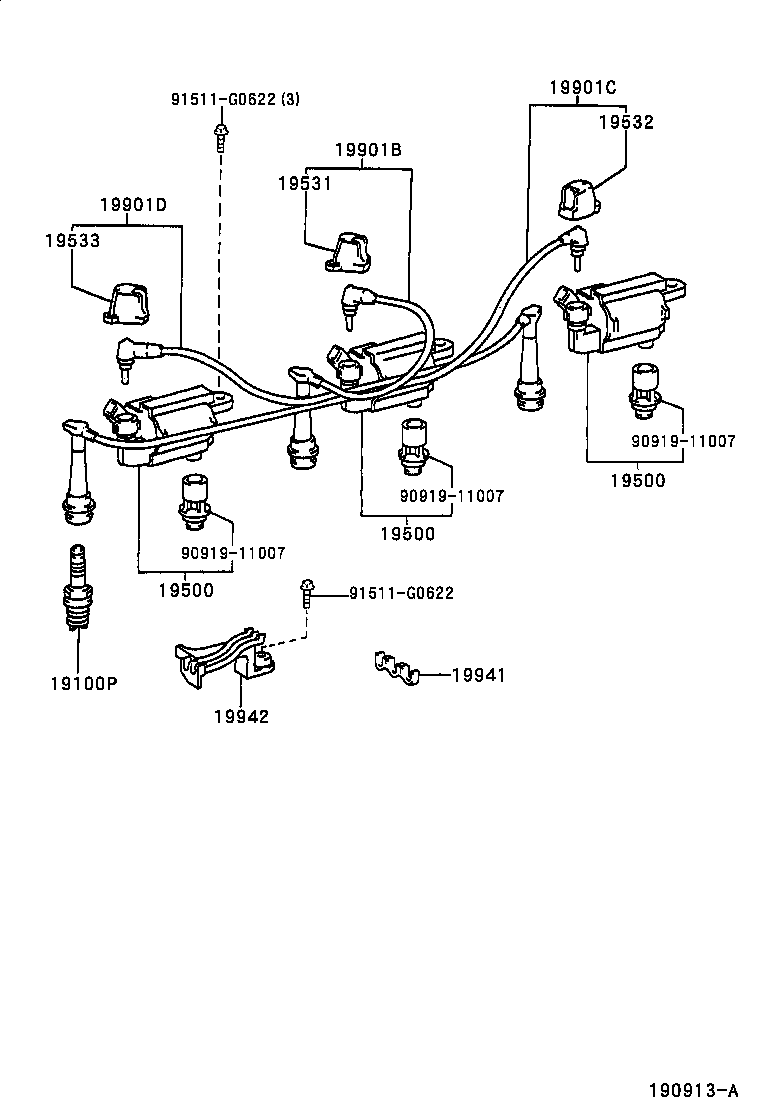 90919-01207 PLUG, SPARK product image