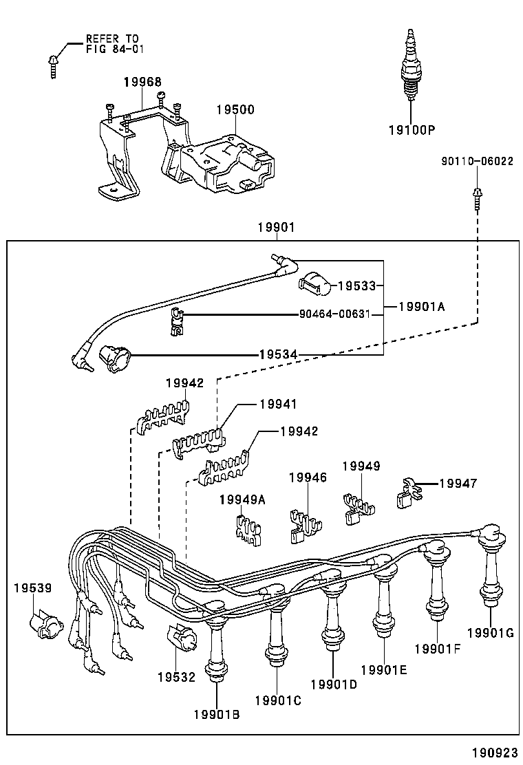 19968-70030 BRACKET, IGNITION COIL product image
