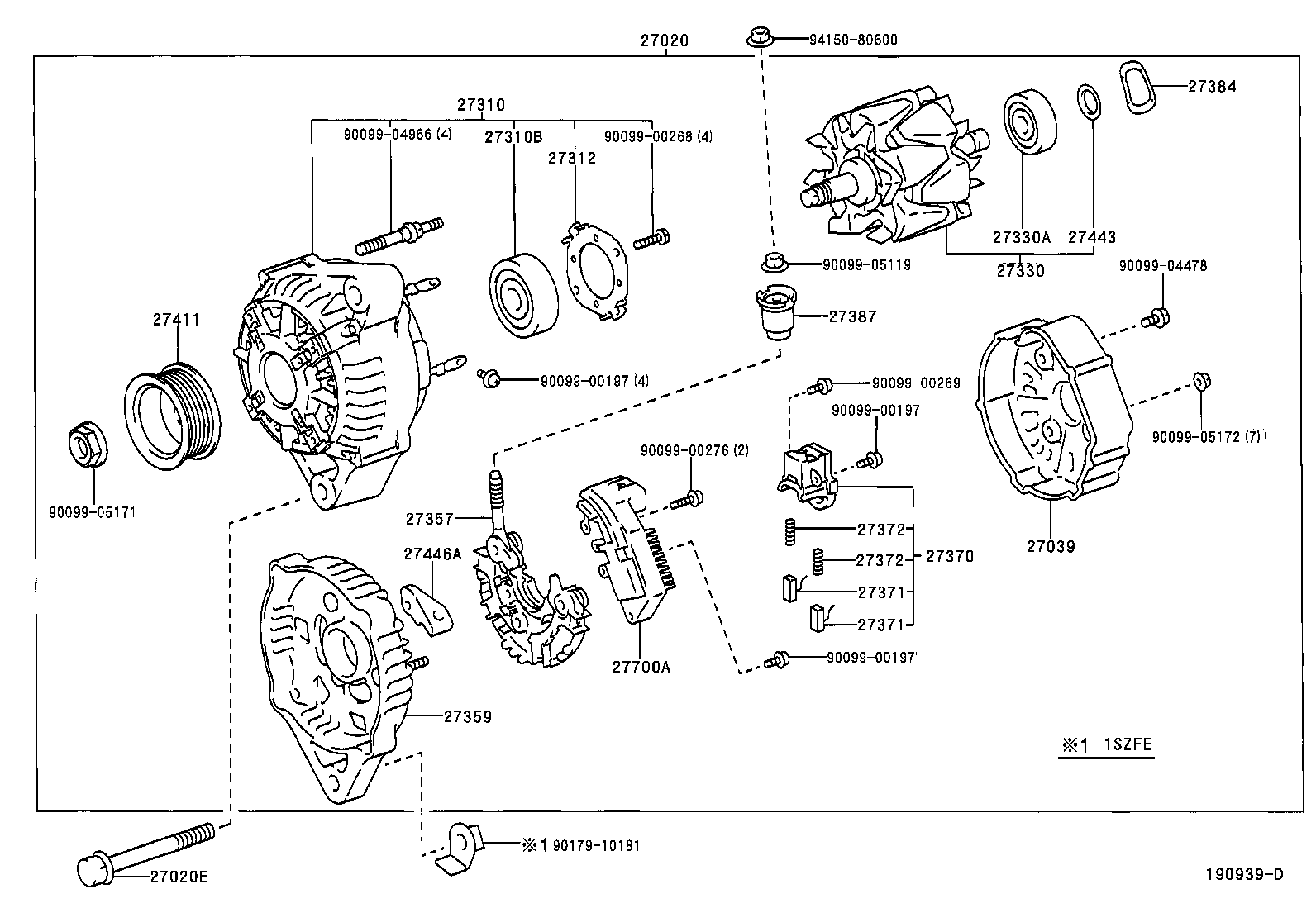 27360-23130 COIL ASSY, ALTERNATOR product image