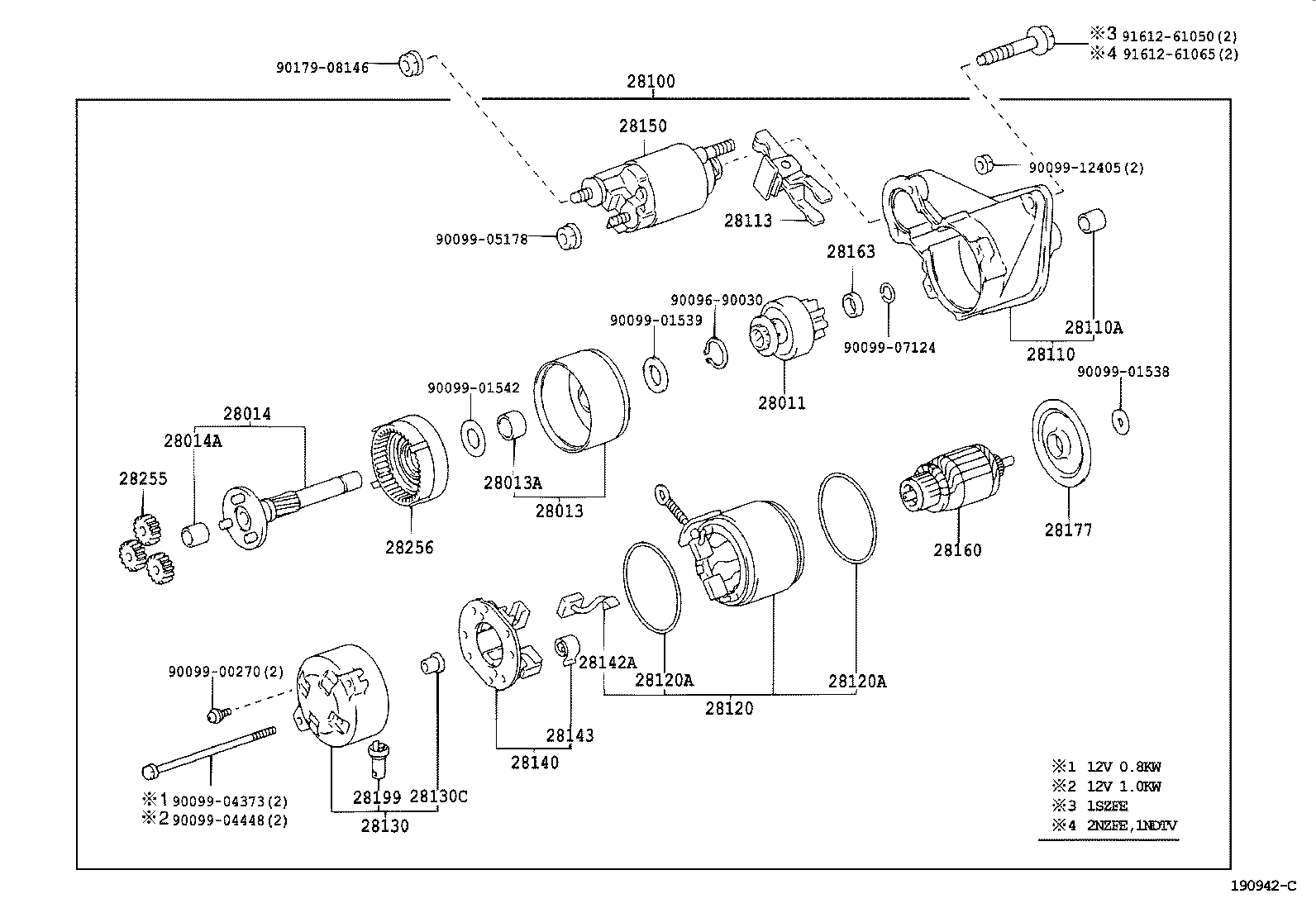 28130-16070 FRAME ASSY, STARTER COMMUTATOR END product image