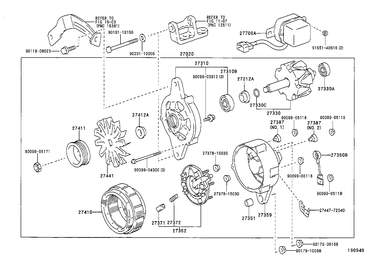 27039-58400 COVER, ALTERNATOR REAR END product image