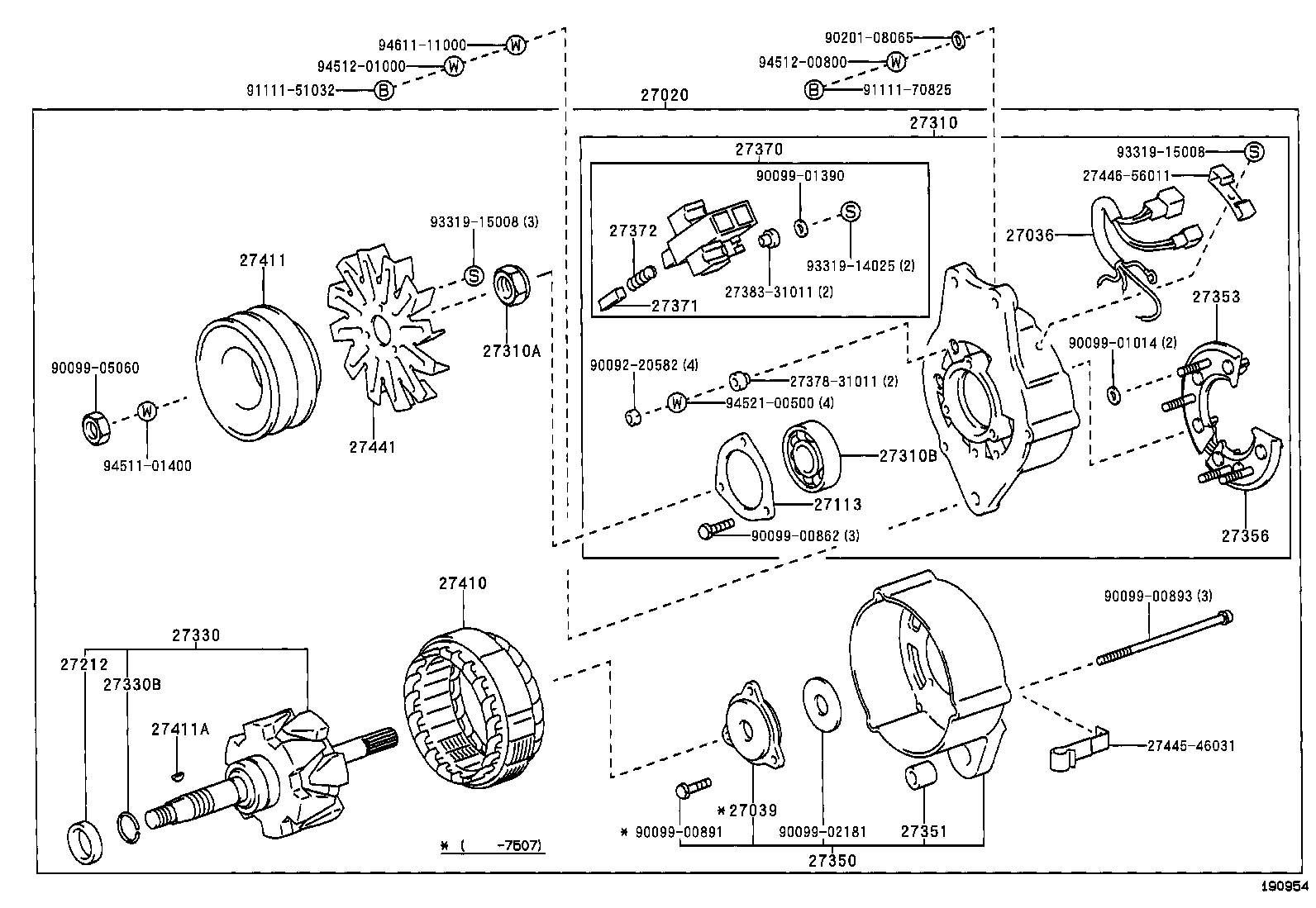 27371-46030 BRUSH, ALTERNATOR product image