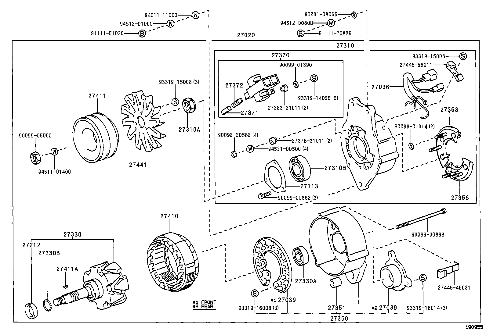 27371-46030 BRUSH, ALTERNATOR product image