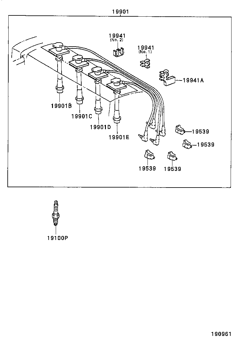19871-64040 CONNECTOR, GLOW PLUG NO.1 product image