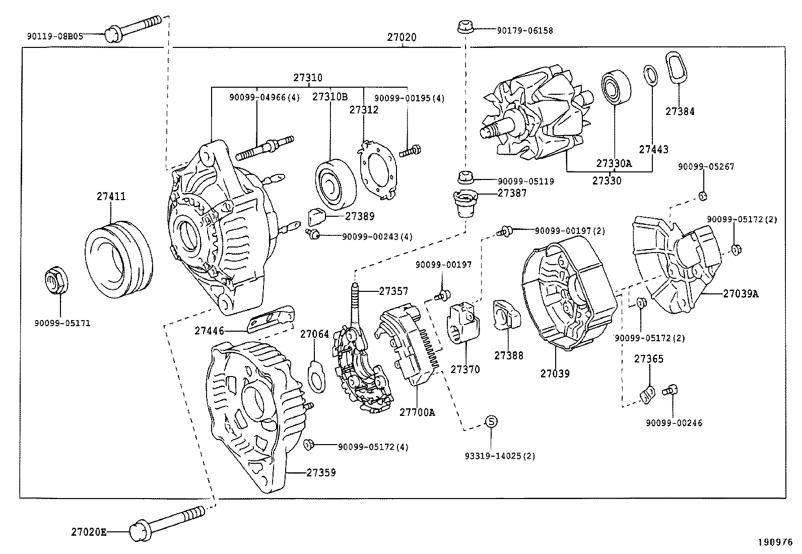 27230-89101 PULLEY, ALTERNATOR product image