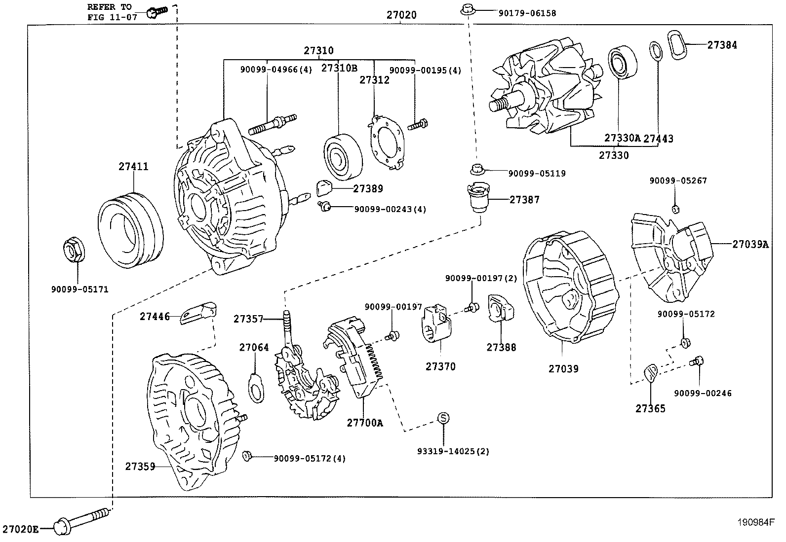 27230-89101 PULLEY, ALTERNATOR product image