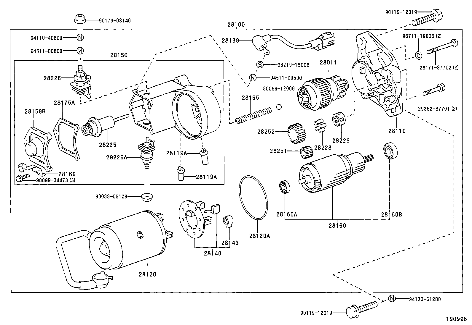 28100-56330 STARTER ASSY product image