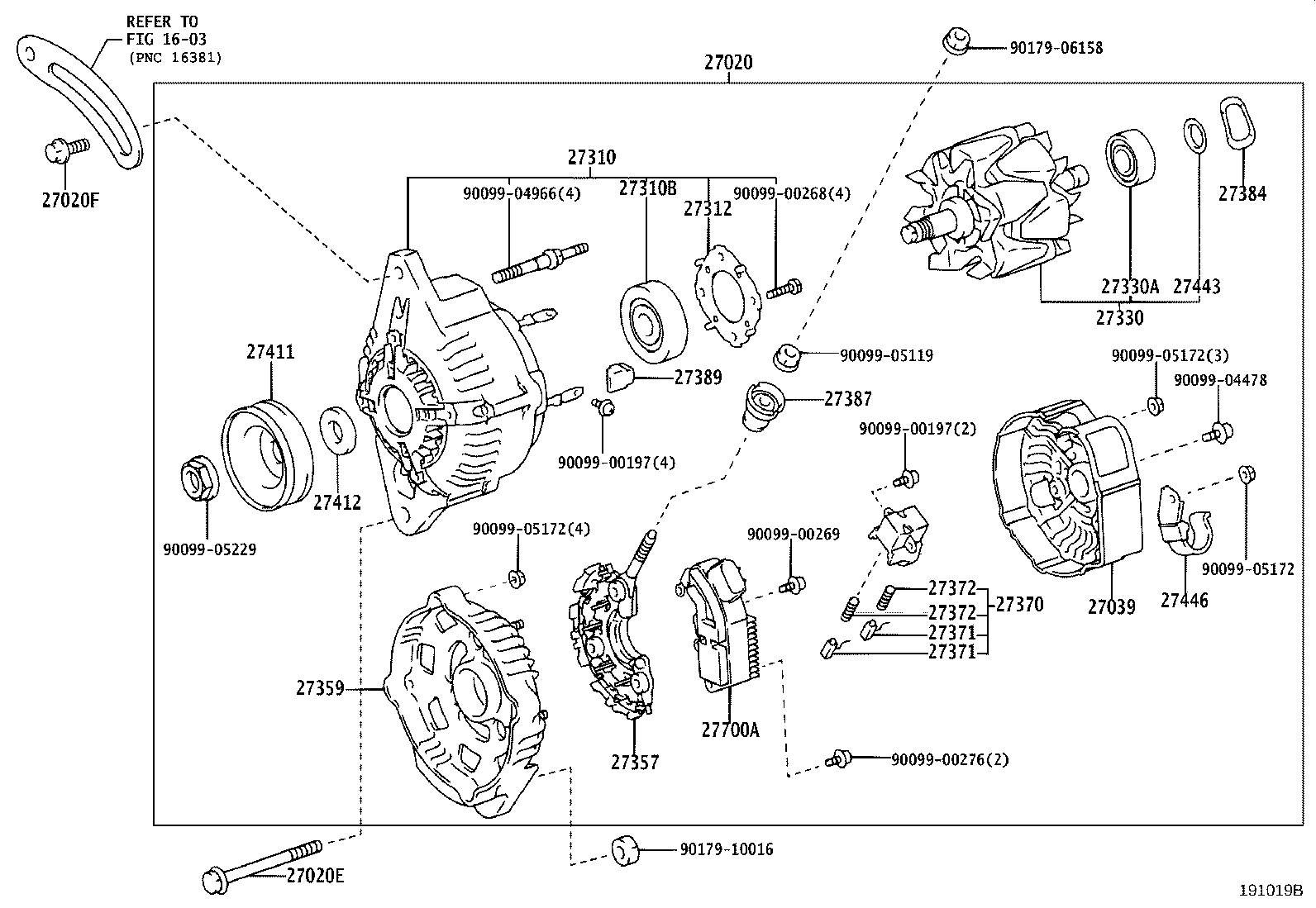 27060-64360 ALTERNATOR ASSY product image