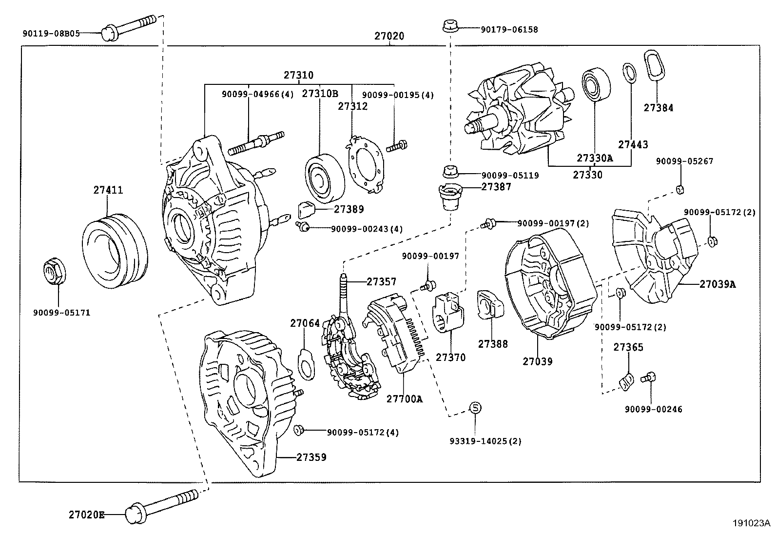90031-05170 BOLT(FOR ALTERNATOR) product image