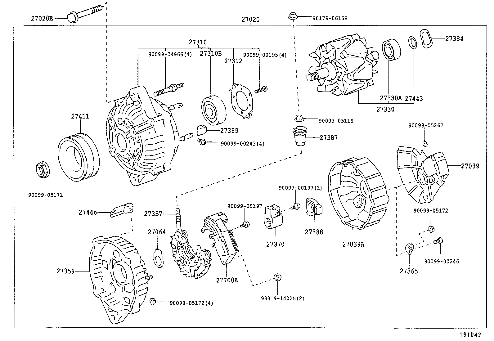 27039-89101 COVER, ALTERNATOR REAR END product image