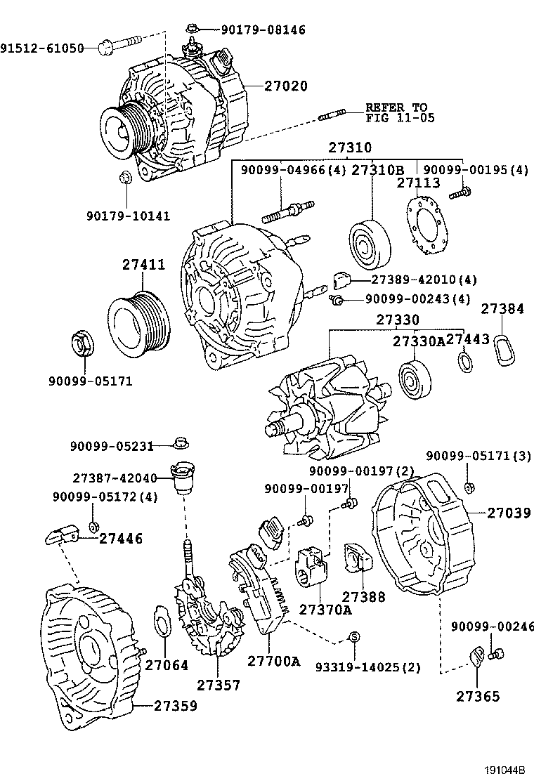 27037-46150 WIRE, ALTERNATOR LEAD product image