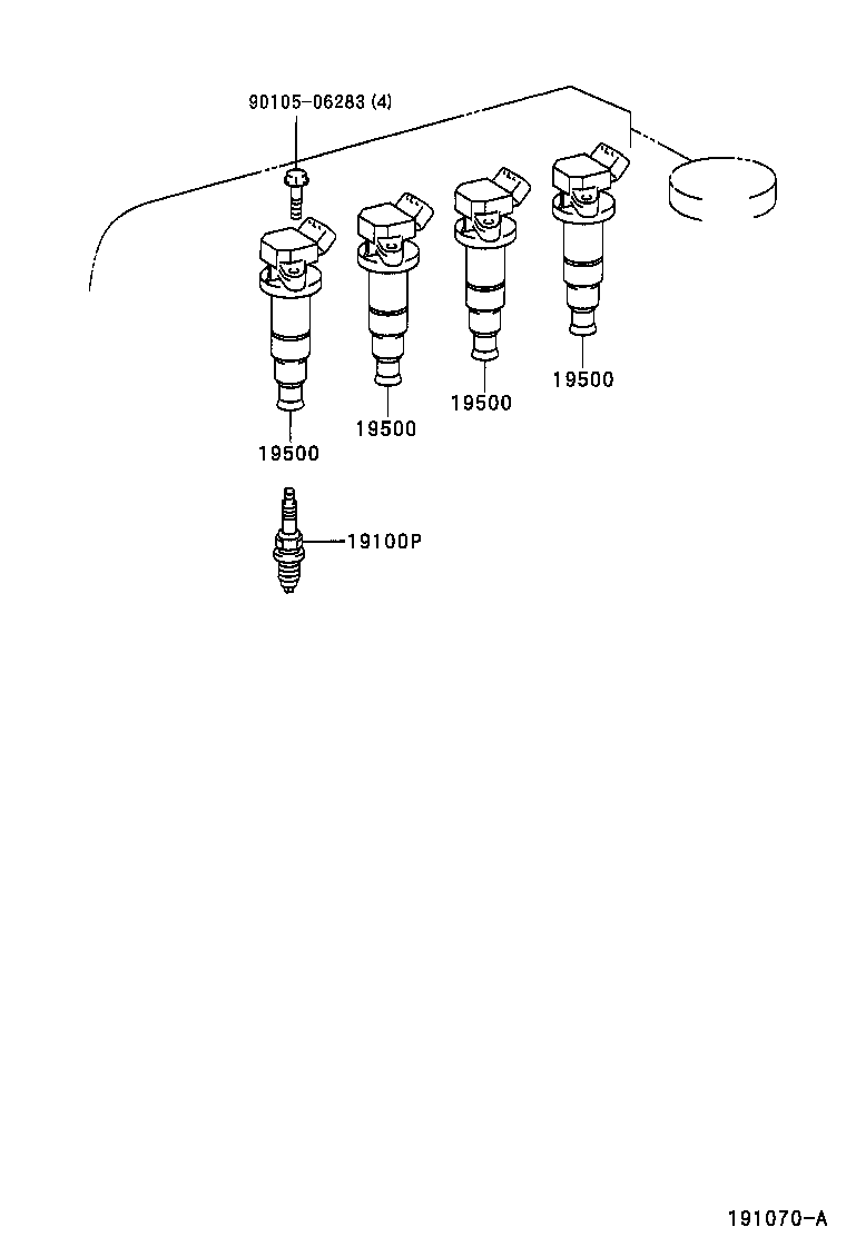 90080-91141 CORD, SPARK PLUG RESISTIVE, NO.1 product image