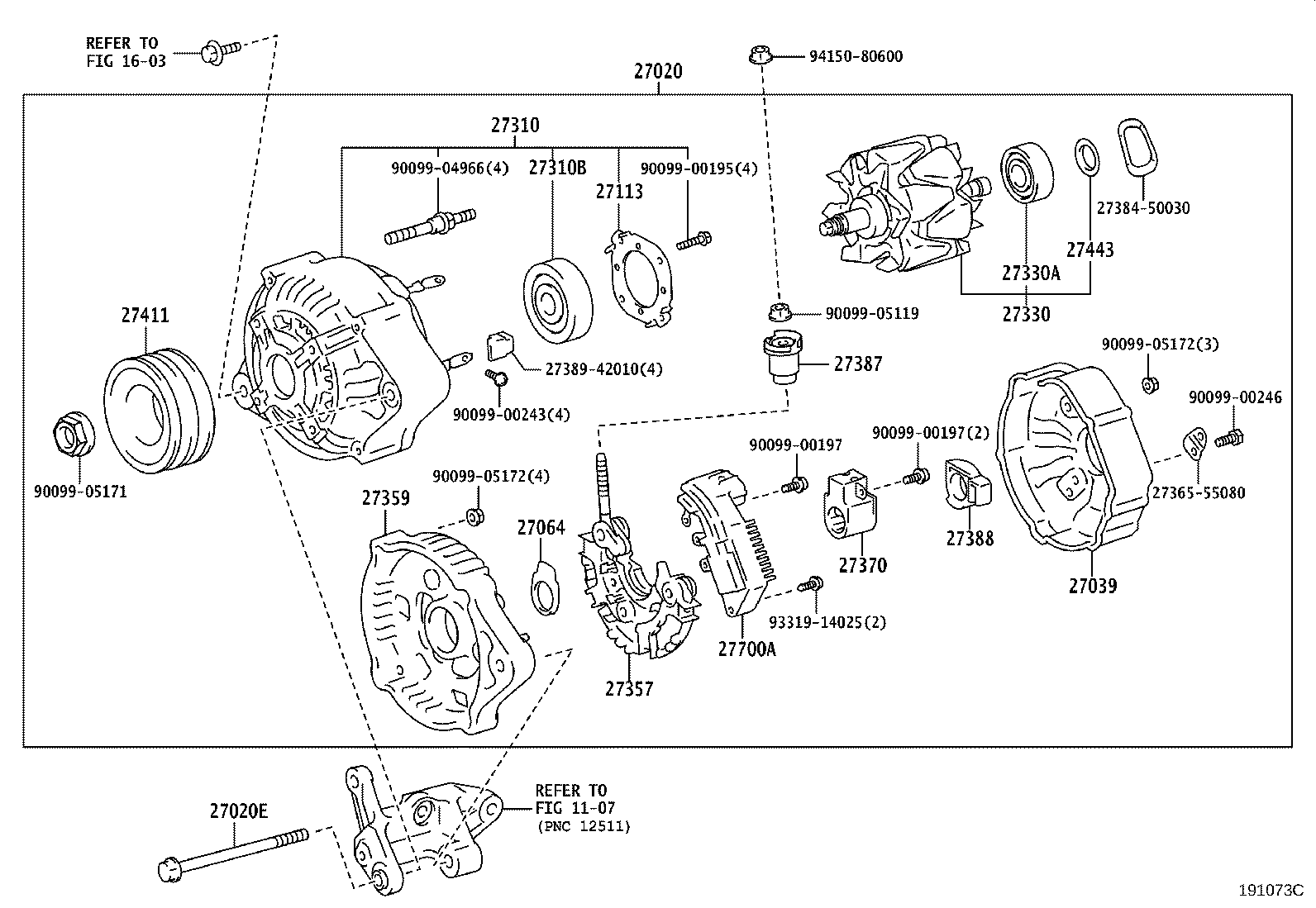 27060-75010 ALTERNATOR ASSY product image