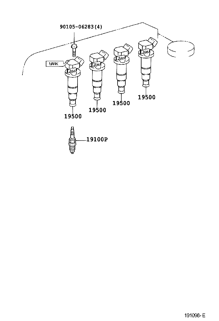 90080-19015 COIL ASSY, IGNITION product image