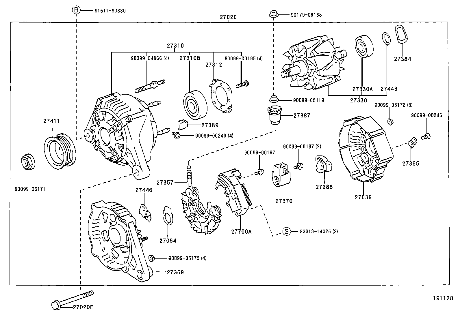 27039-02100 COVER, ALTERNATOR REAR END product image