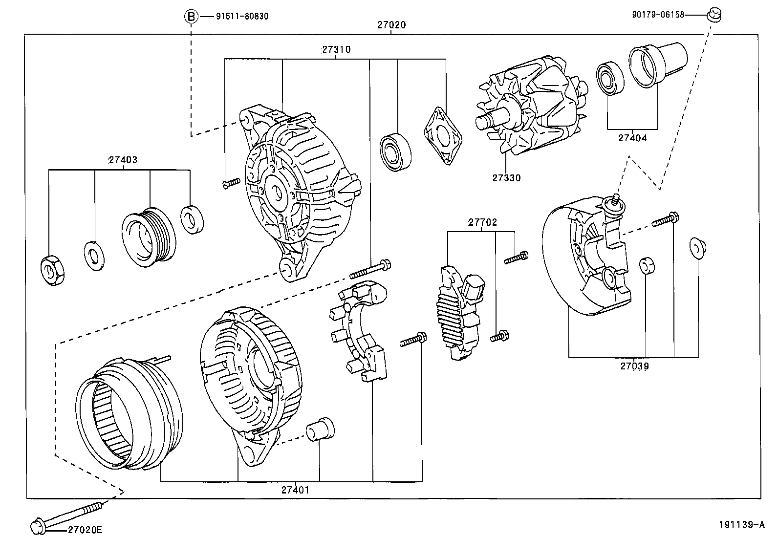 27039-02100 COVER, ALTERNATOR REAR END product image