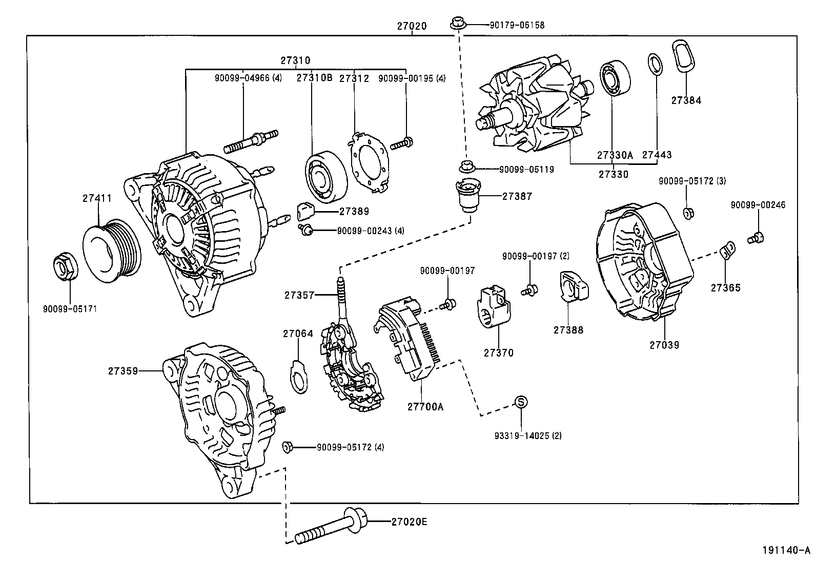 27039-02100 COVER, ALTERNATOR REAR END product image