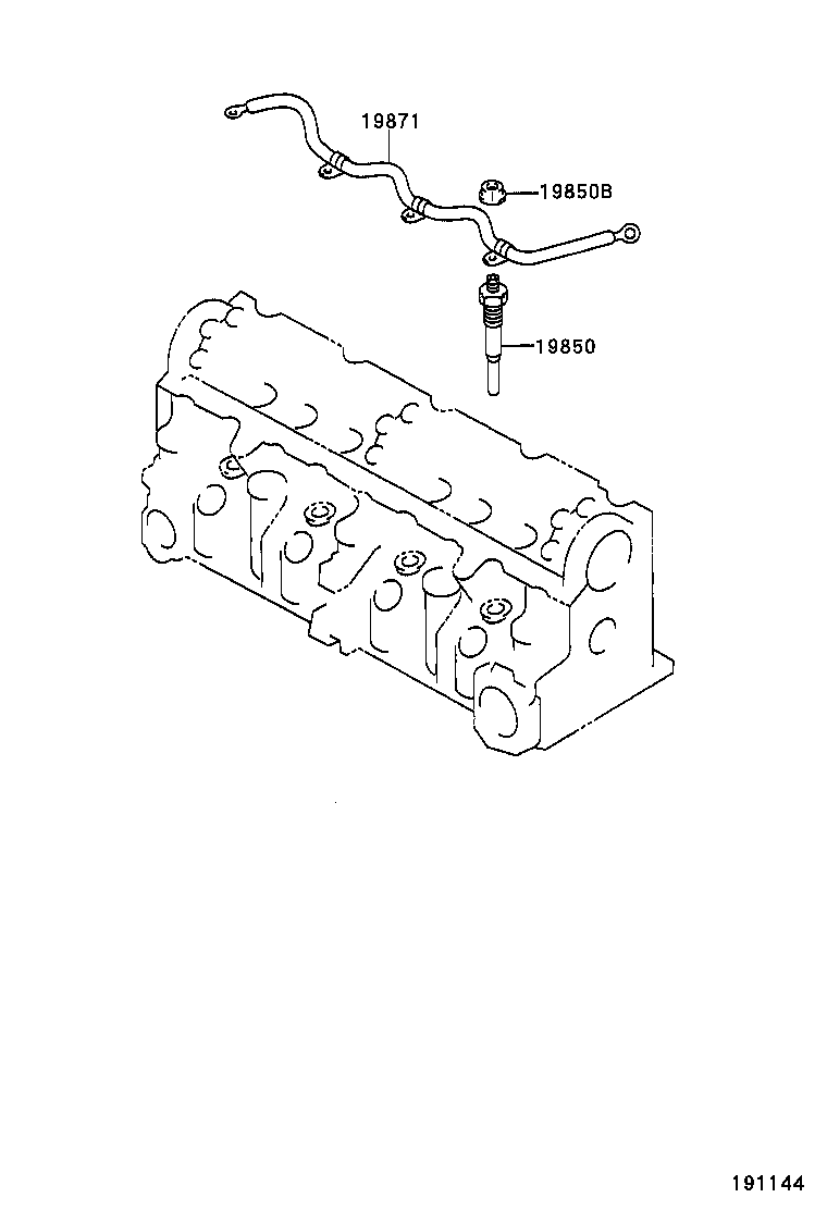 19871-64040 CONNECTOR, GLOW PLUG NO.1 product image