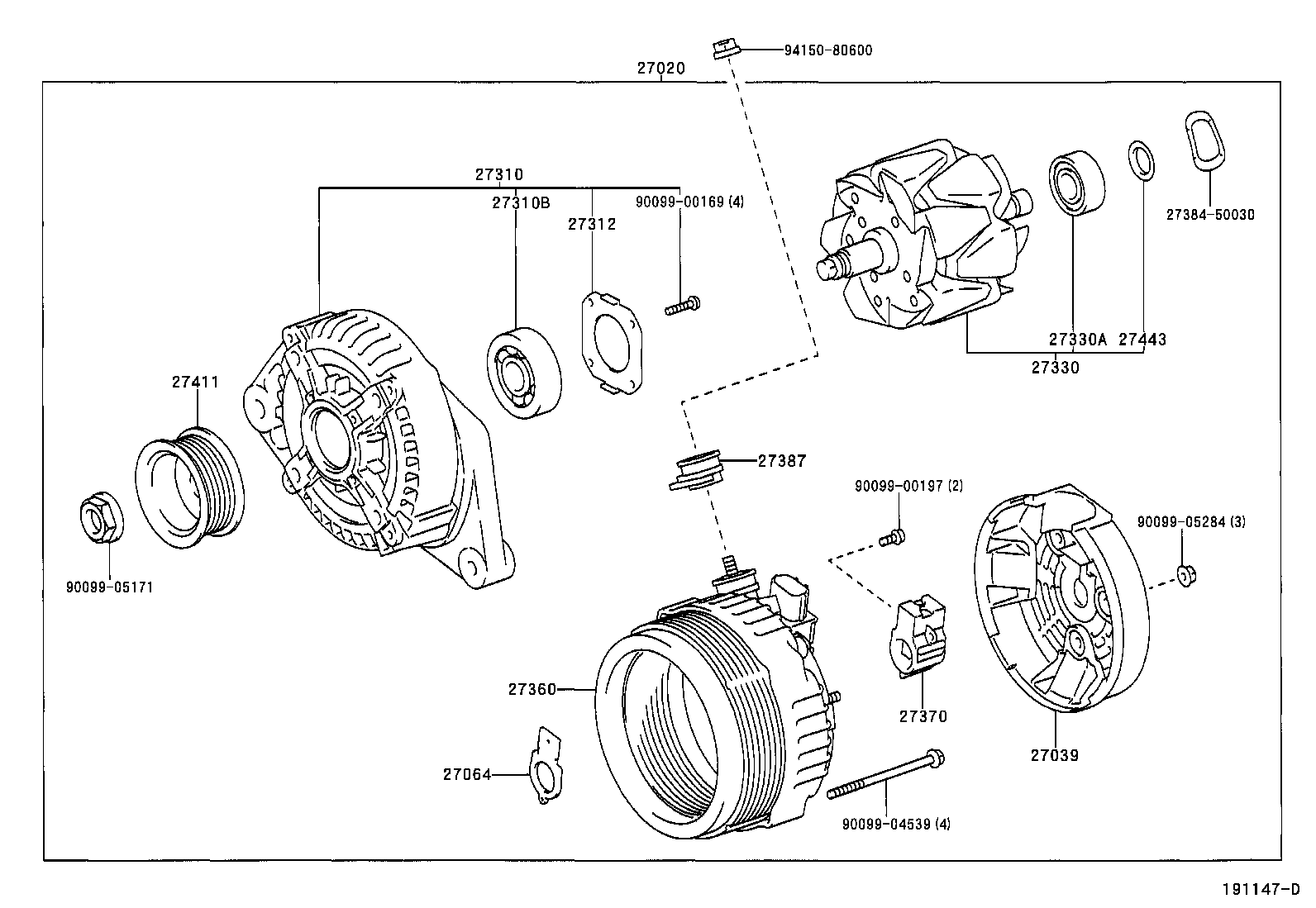27360-20130 COIL ASSY, ALTERNATOR product image