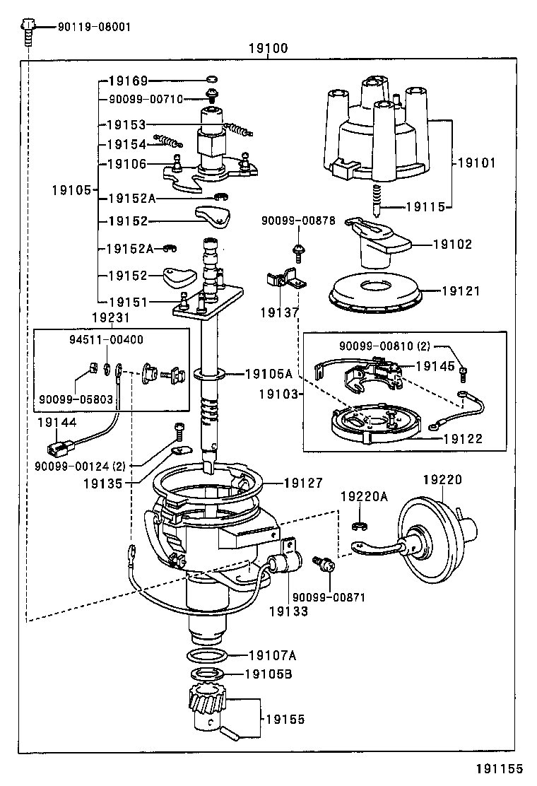 19100-35250 DISTRIBUTOR ASSY product image