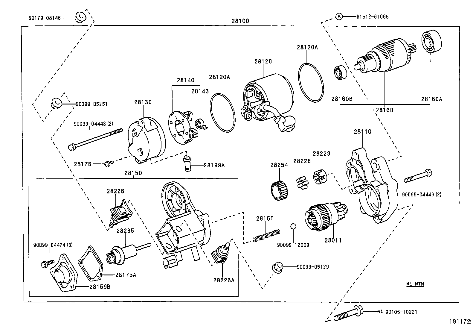 28130-62030 FRAME ASSY, STARTER COMMUTATOR END product image