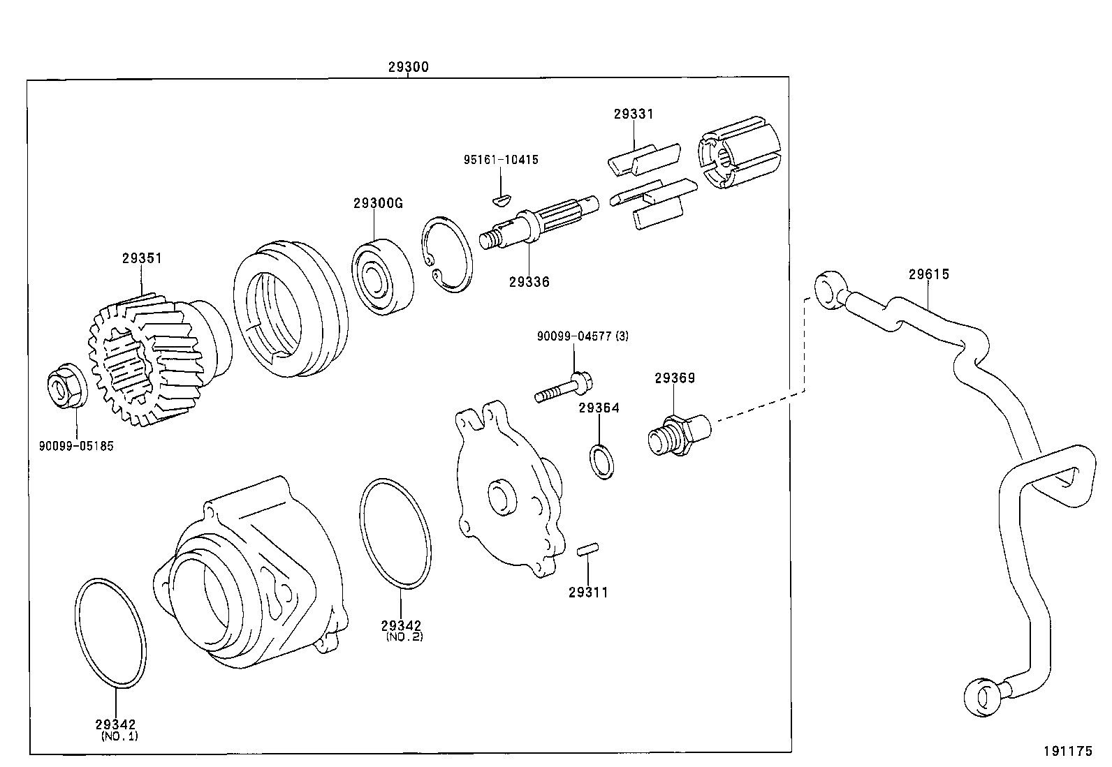 29615-89101 PIPE, VACUUM PUMP OIL product image