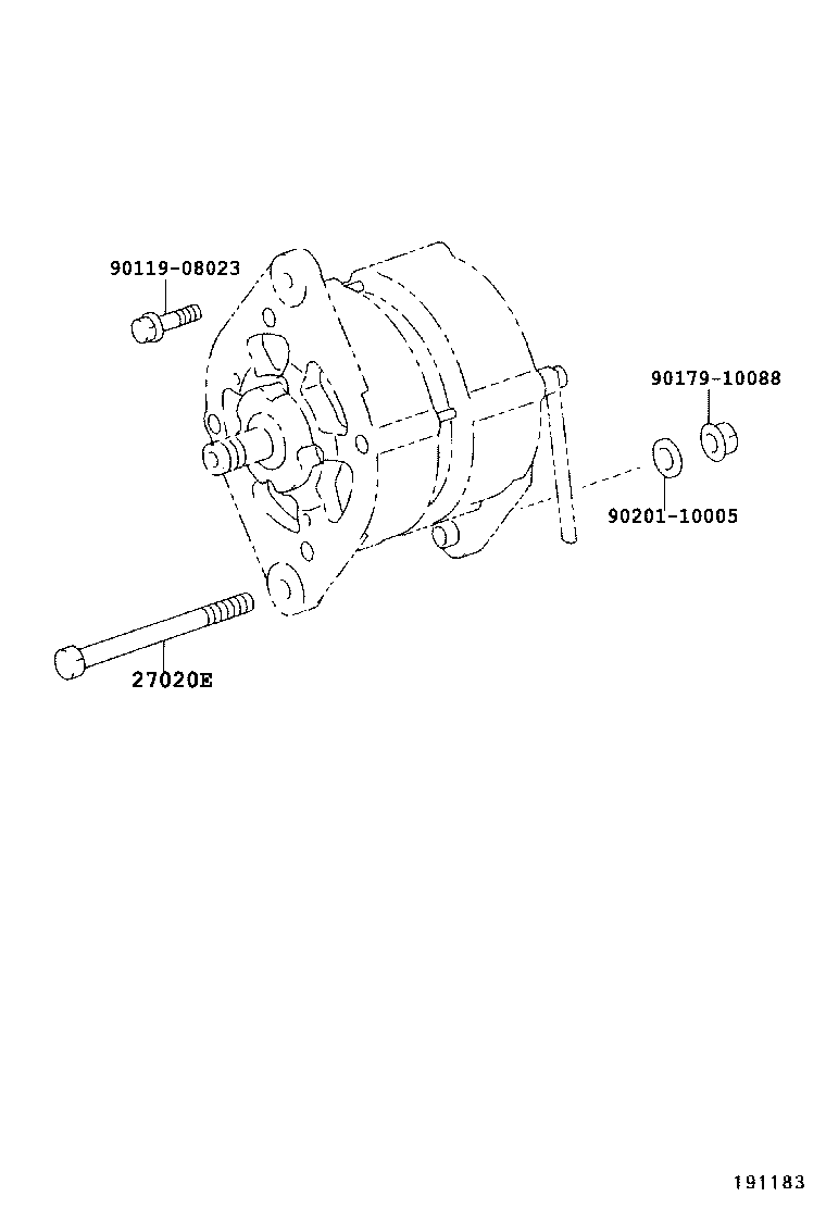 27310-06030 FRAME ASSY, DRIVE END, ALTERNATOR product image