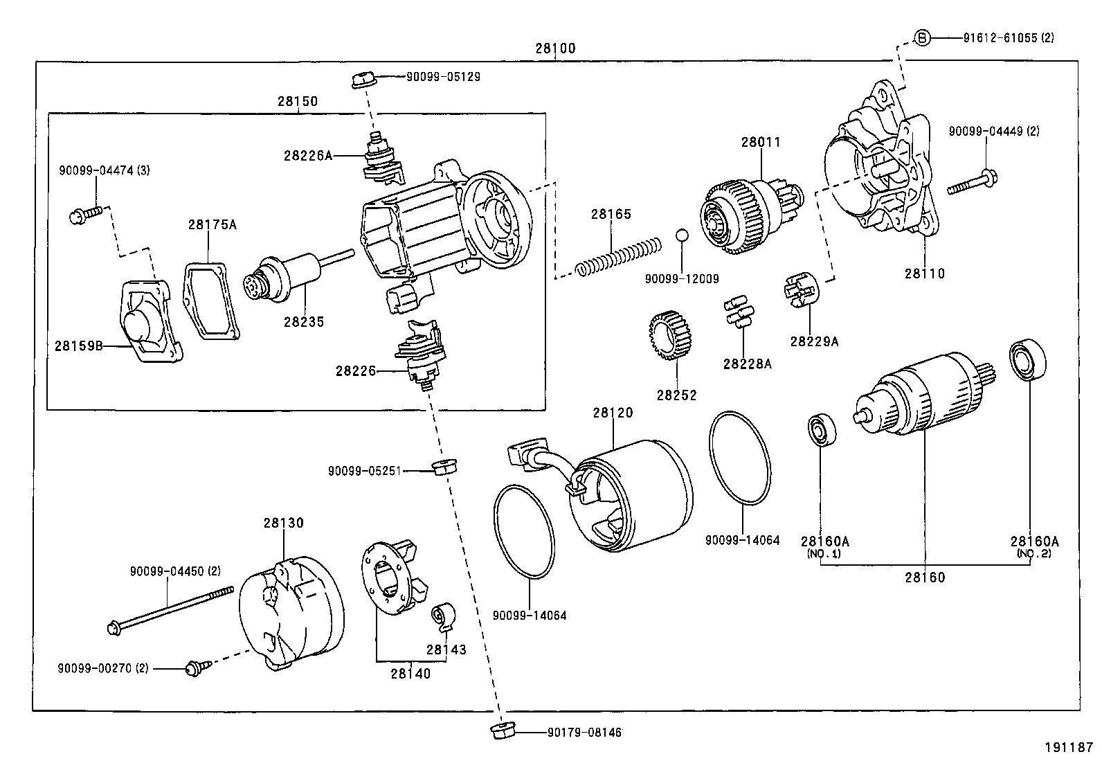 28133-89101 FRAME ASSY, STARTER COMMUTATOR END product image