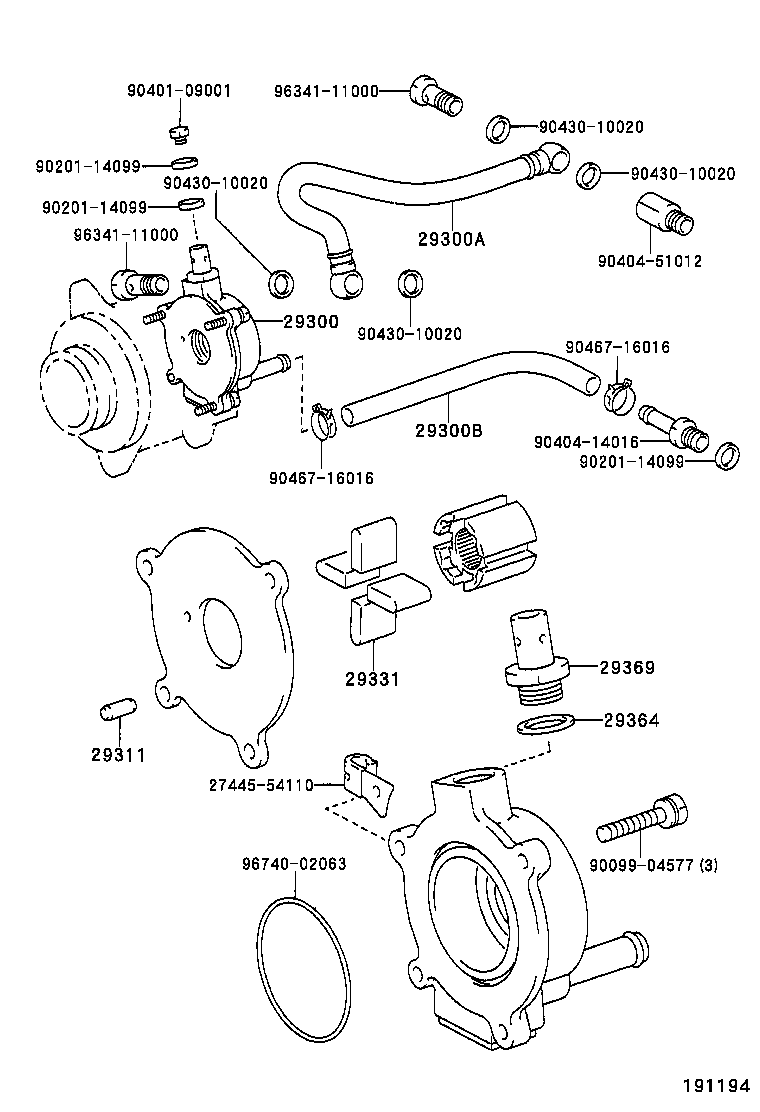 29300-54210 PUMP ASSY, VACUUM product image
