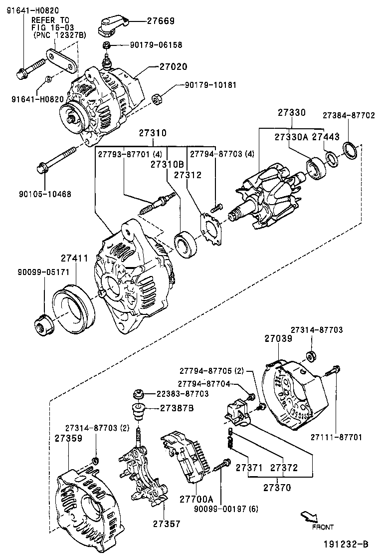 27039-87205 COVER, ALTERNATOR REAR END product image