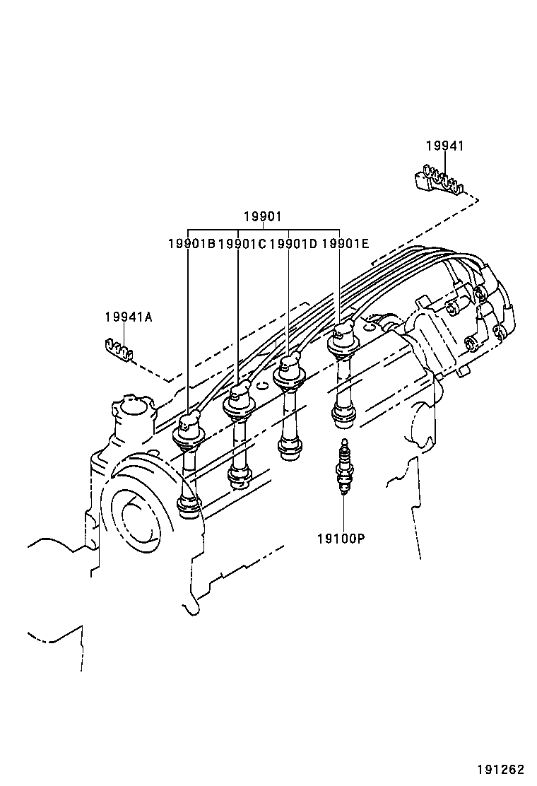 19968-16030 BRACKET, IGNITION COIL product image