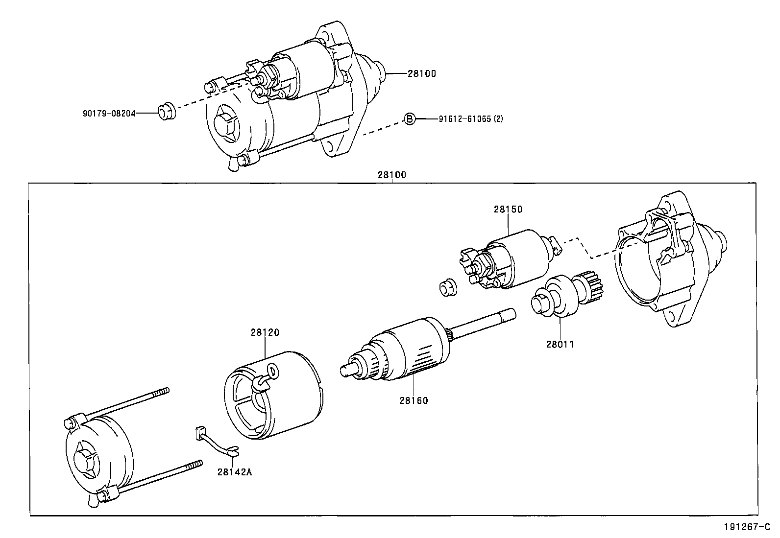 28011-21050 CLUTCH SUB-ASSY, STARTER product image