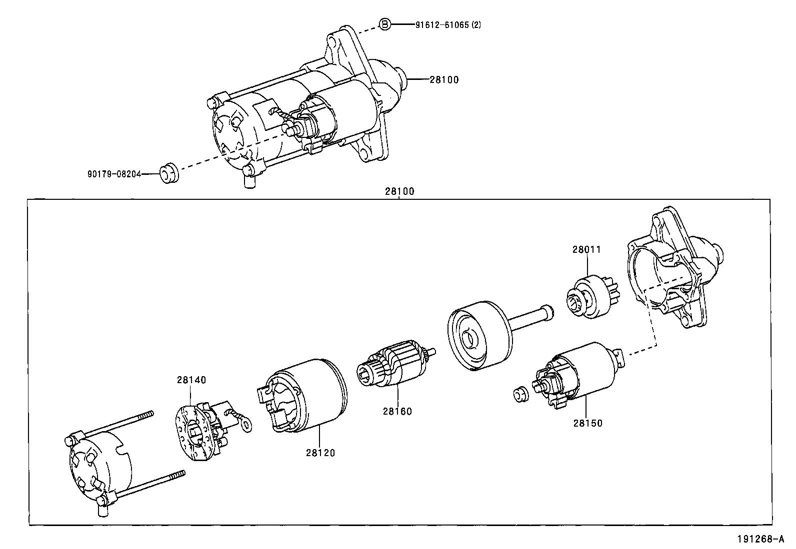 28011-21050 CLUTCH SUB-ASSY, STARTER product image