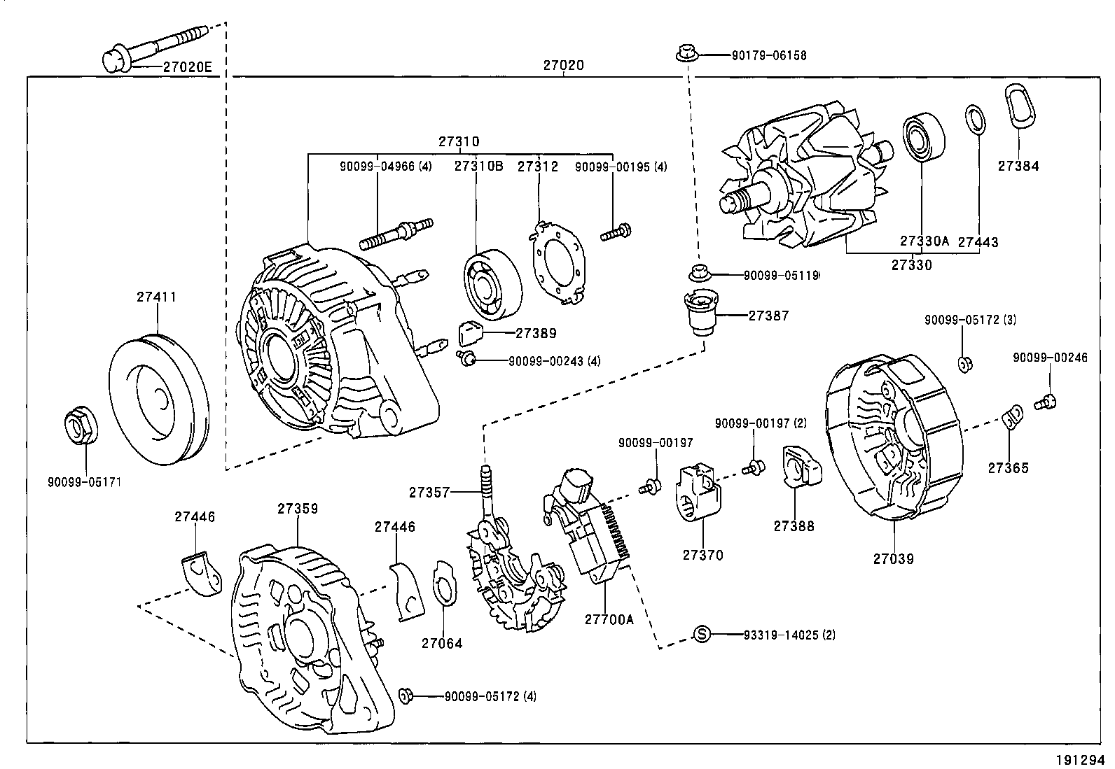 27039-02100 COVER, ALTERNATOR REAR END product image