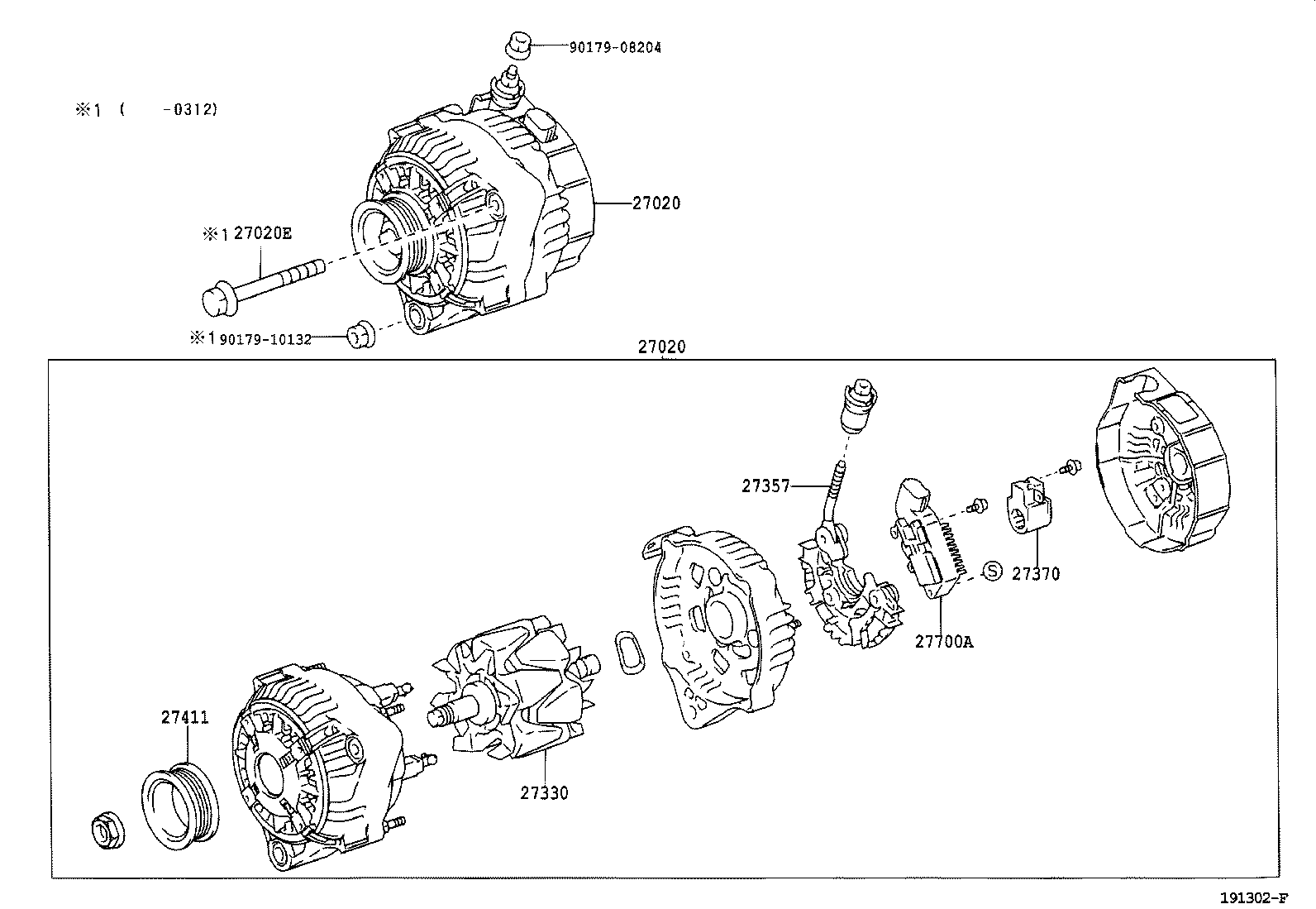 27060-46330 ALTERNATOR ASSY product image