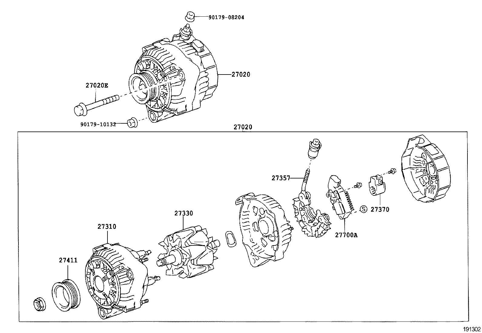 27060-46320 ALTERNATOR ASSY product image